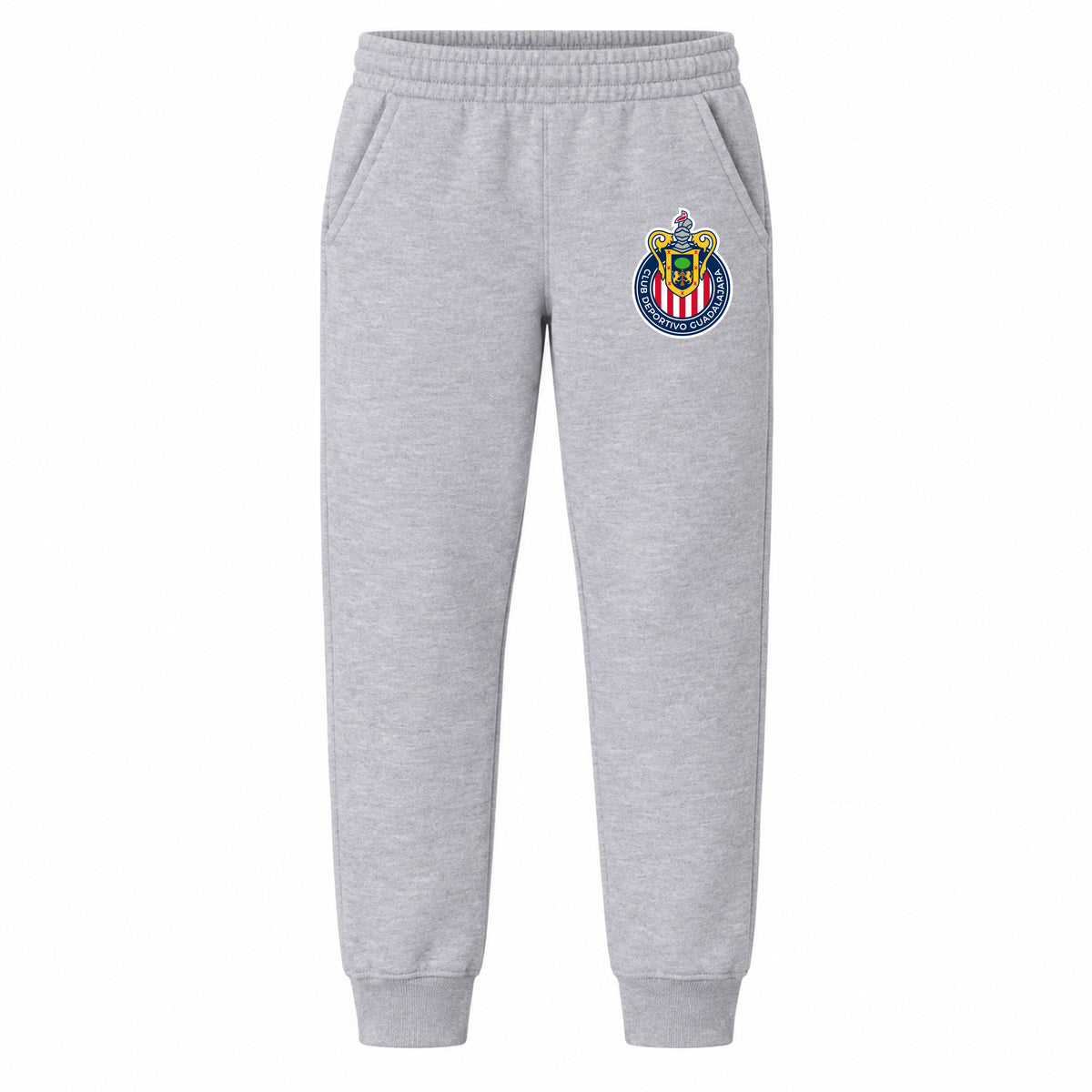Chivas Football Club youth jogger sweatpants, Grey, Youth Large ages 10–12