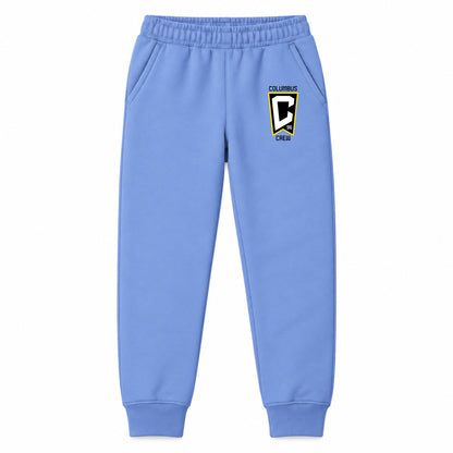 Columbus Crew FC youth jogger sweatpants, Carolina Blue, Youth Large ages 10–12