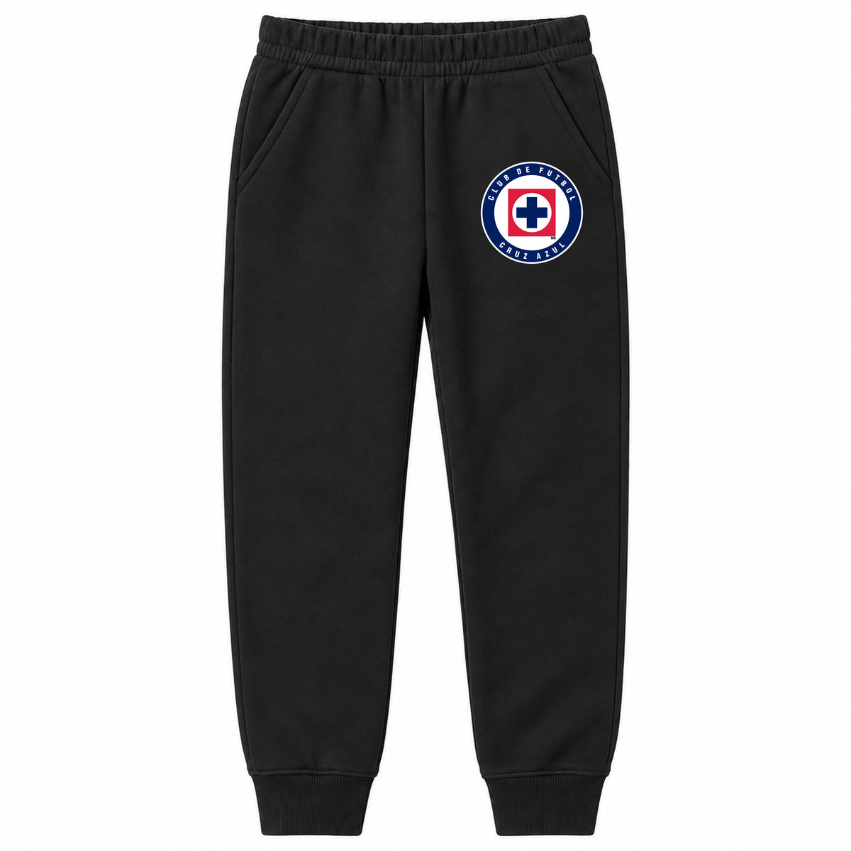 Cruz Azul Football Club youth jogger sweatpants, Black, Youth Large ages 10–12
