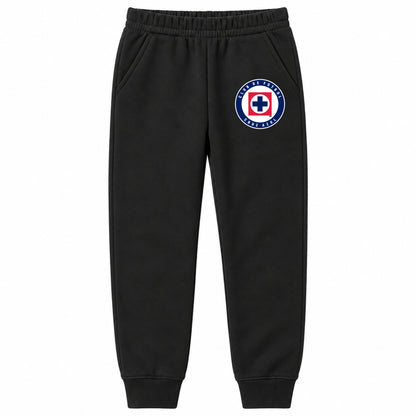 Cruz Azul Football Club youth jogger sweatpants, Black, Youth Large ages 10–12