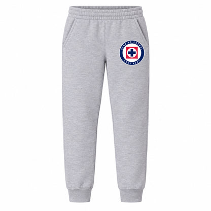 Cruz Azul Football Club youth jogger sweatpants, Grey, Youth Large ages 10–12
