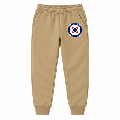 Cruz Azul Football Club youth jogger sweatpants, Khaki, Youth Large ages 10–12