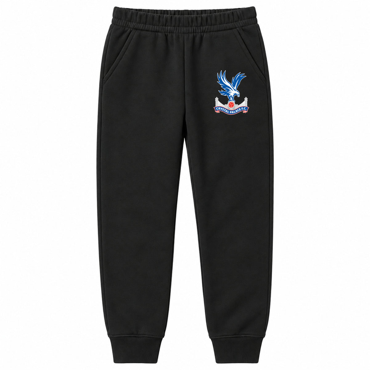 Crystal Palace F.C youth jogger sweatpants, Black, Youth Large ages 10–12