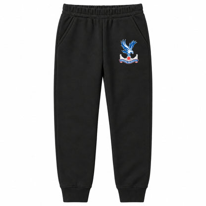 Crystal Palace F.C youth jogger sweatpants, Black, Youth Large ages 10–12