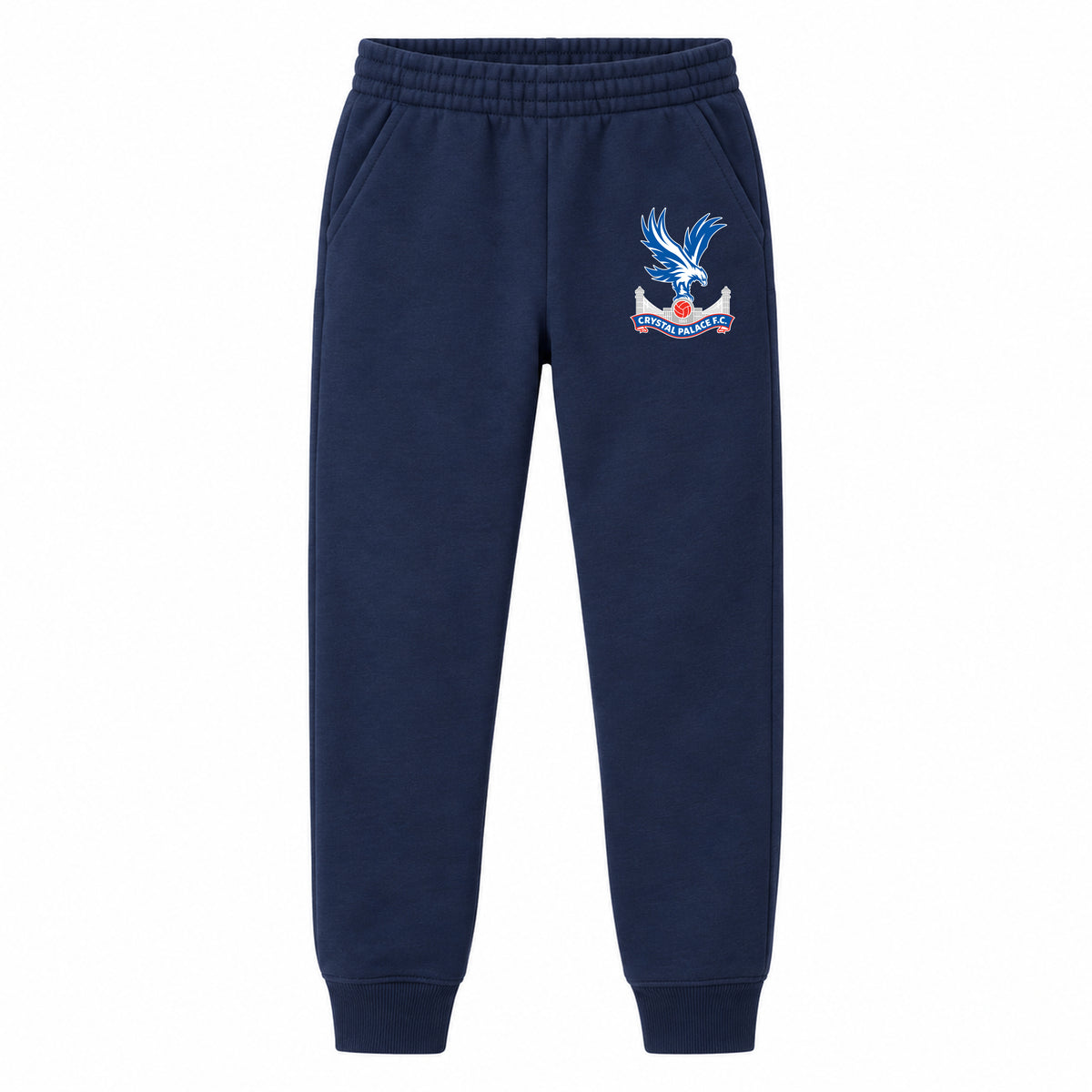 Crystal Palace F.C youth jogger sweatpants, Navy Blue, Youth Large ages 10–12