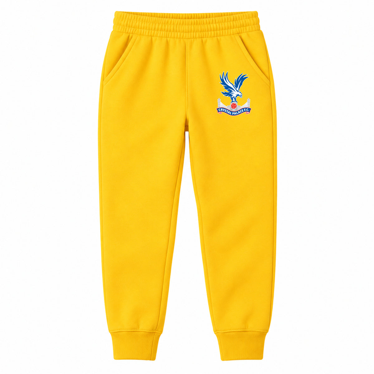 Crystal Palace F.C youth jogger sweatpants, Yellow, Youth Large ages 10–12