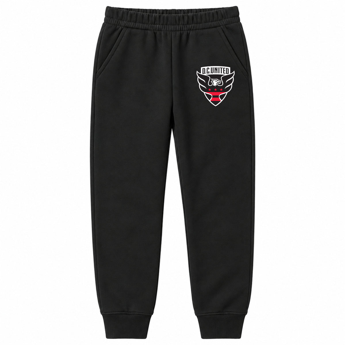 D.C. United FC youth jogger sweatpants, Black, Youth Large ages 10–12