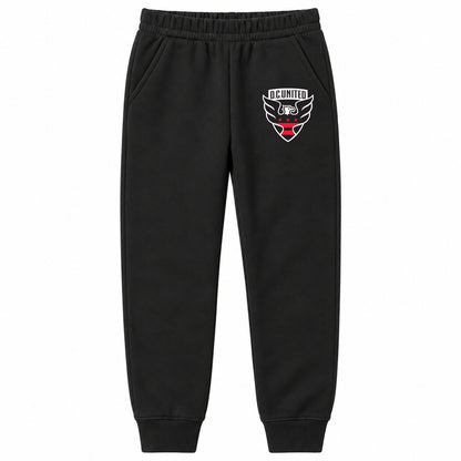 D.C. United FC youth jogger sweatpants, Black, Youth Large ages 10–12