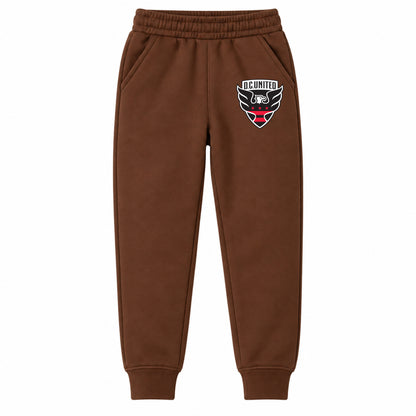 D.C. United FC youth jogger sweatpants, Brown, Youth Large ages 10–12