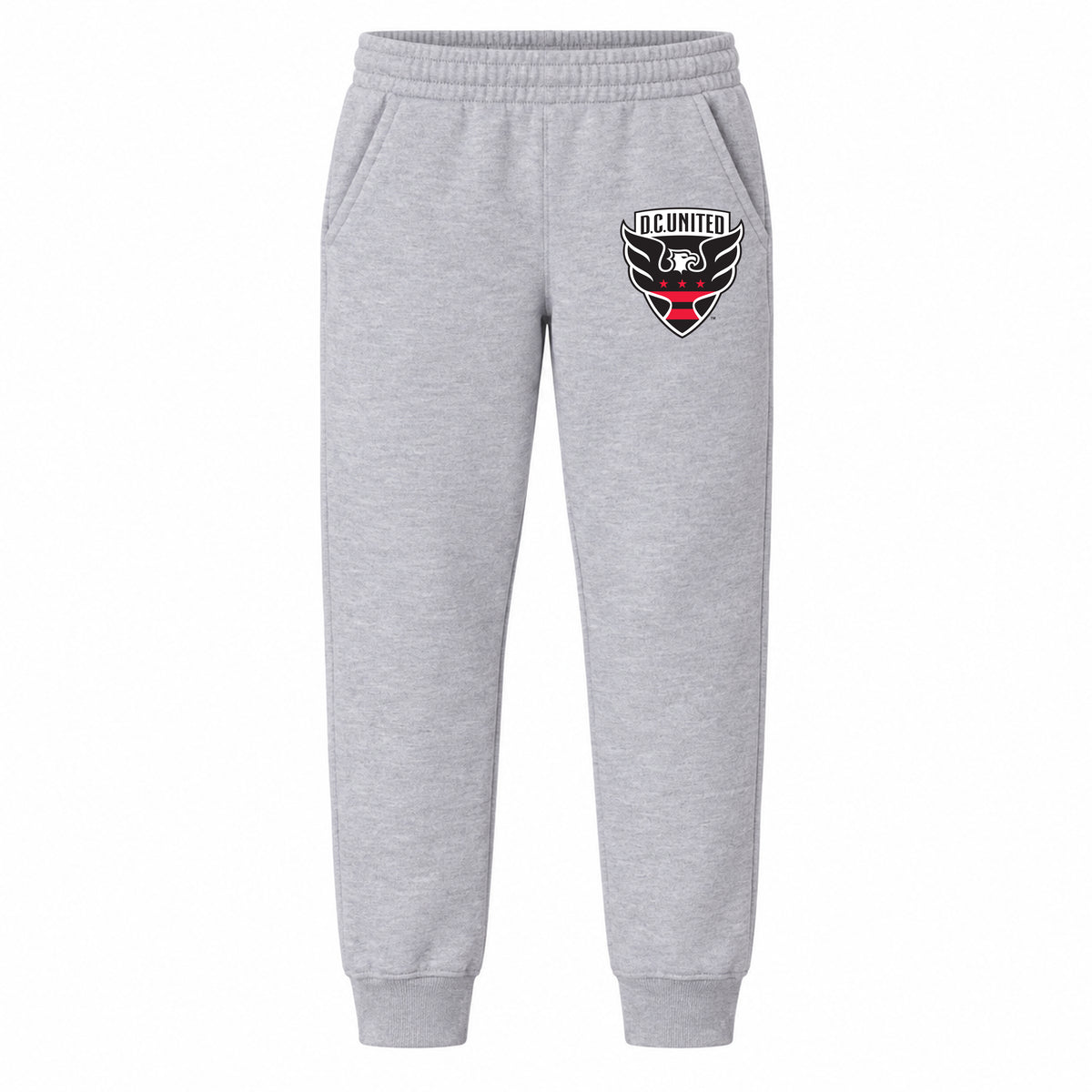D.C. United FC youth jogger sweatpants, Grey, Youth Large ages 10–12