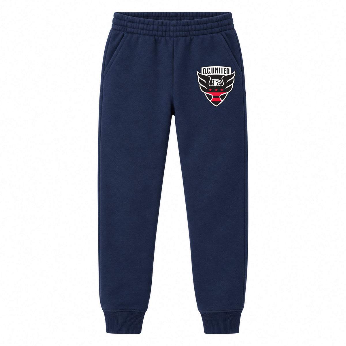 D.C. United FC youth jogger sweatpants, Navy Blue, Youth Large ages 10–12