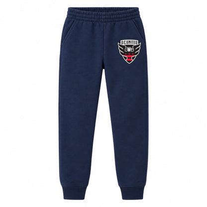 D.C. United FC youth jogger sweatpants, Navy Blue, Youth Large ages 10–12