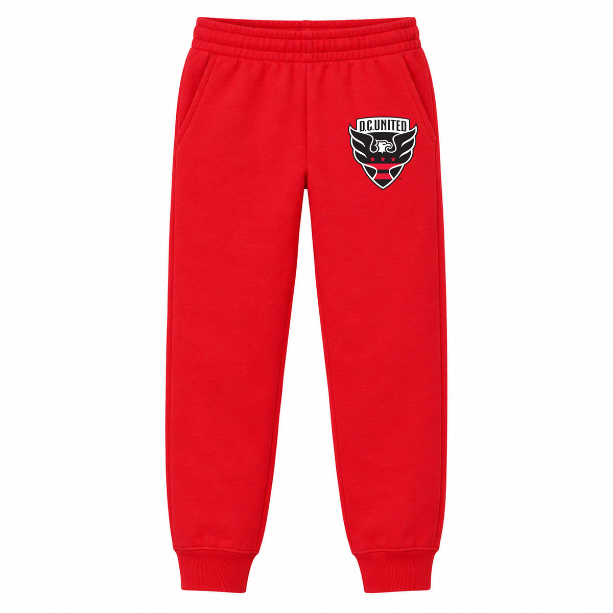 D.C. United FC youth jogger sweatpants, Red, Youth Large ages 10–12