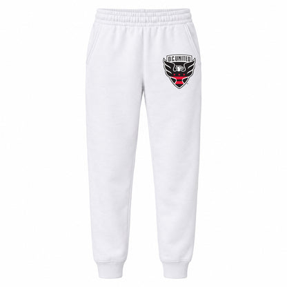 D.C. United FC youth jogger sweatpants, White, Youth Large ages 10–12