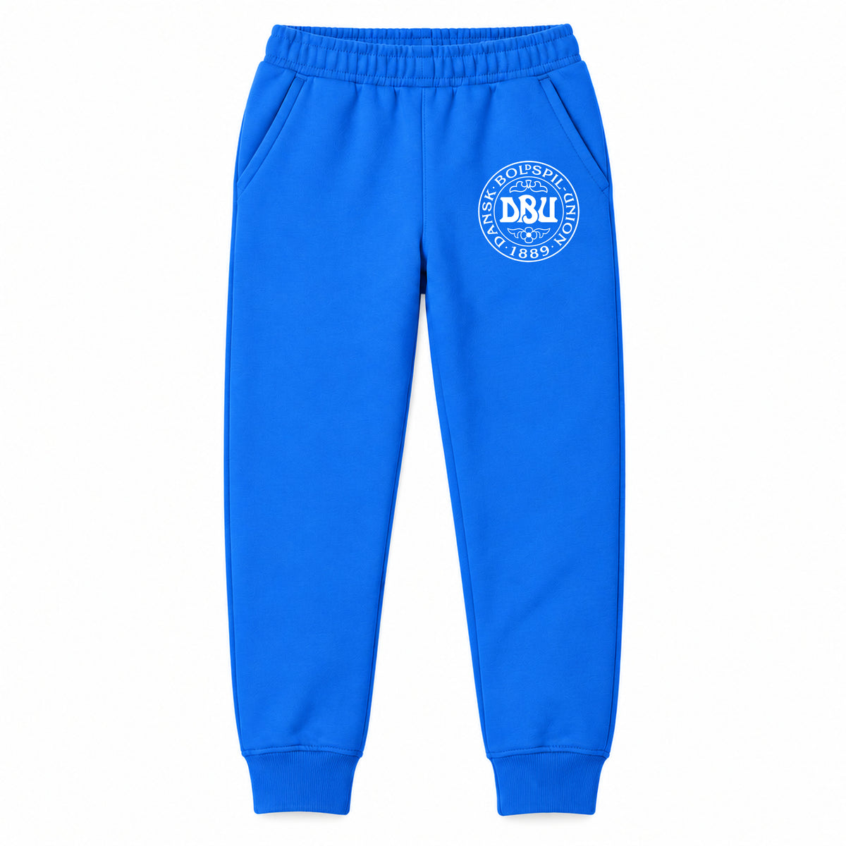 Denmark Soccer youth jogger sweatpants, Blue, Youth Large ages 10–12