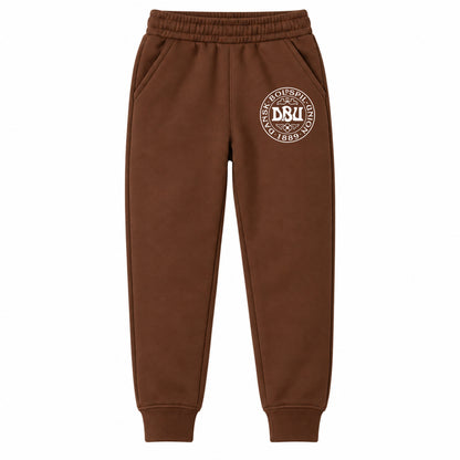 Denmark Soccer youth jogger sweatpants, Brown, Youth Large ages 10–12