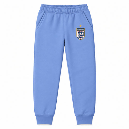 England National Soccer Team youth jogger sweatpants, Carolina Blue, Youth Large ages 10–12