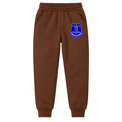 Everton FC youth jogger sweatpants, Brown, Youth Large ages 10–12