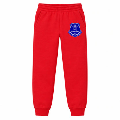 Everton FC youth jogger sweatpants, Red, Youth Large ages 10–12