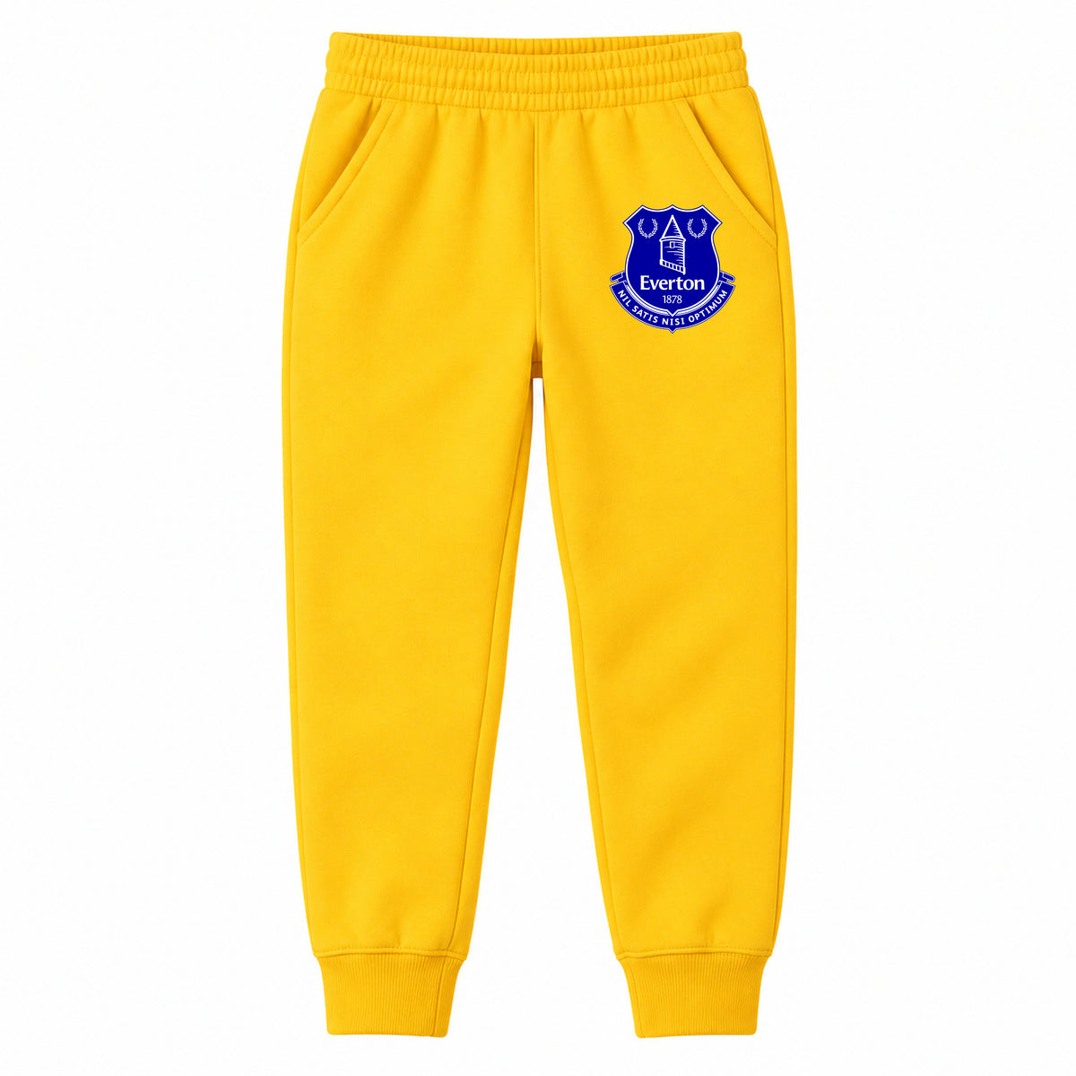 Everton FC youth jogger sweatpants, Yellow, Youth Large ages 10–12