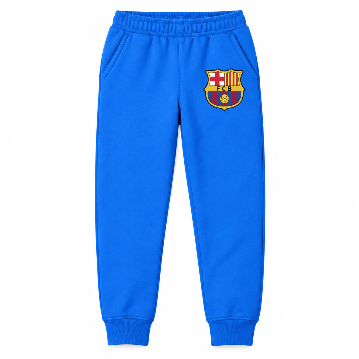 F.C. Barcelona Soccer youth jogger sweatpants, Blue, Youth Large ages 10–12