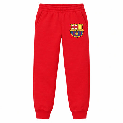 F.C. Barcelona Soccer youth jogger sweatpants, Red, Youth Large ages 10–12