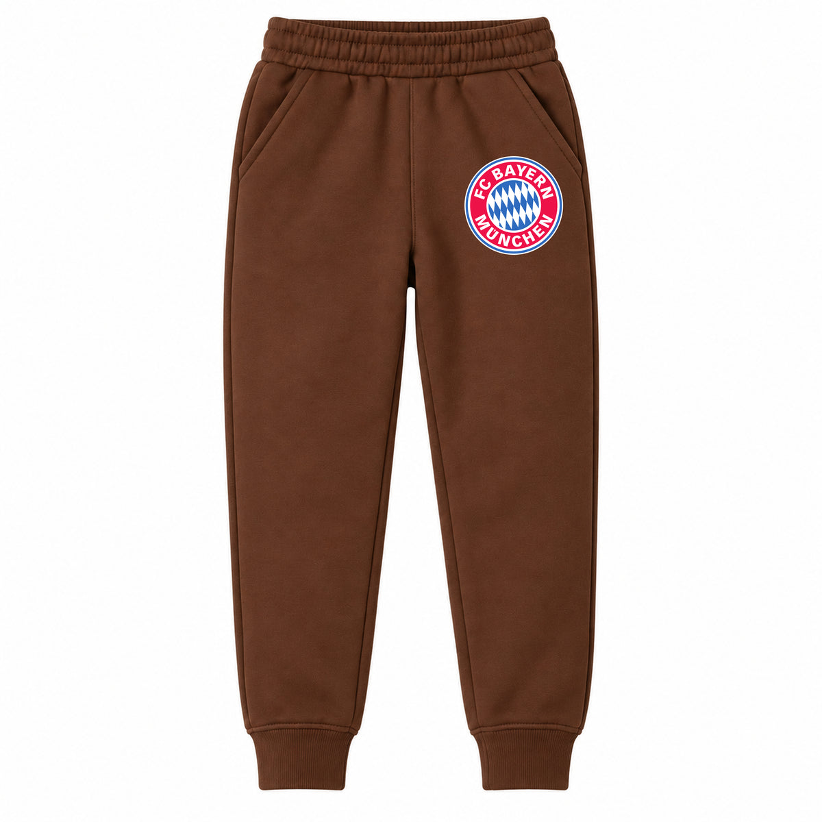 F.C. Bayern Munchen Soccer youth jogger sweatpants, Brown, Youth Large ages 10–12