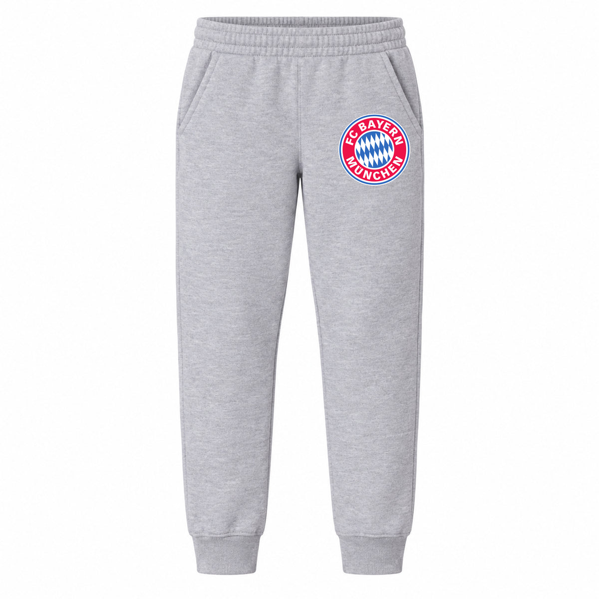 F.C. Bayern Munchen Soccer youth jogger sweatpants, Grey, Youth Large ages 10–12