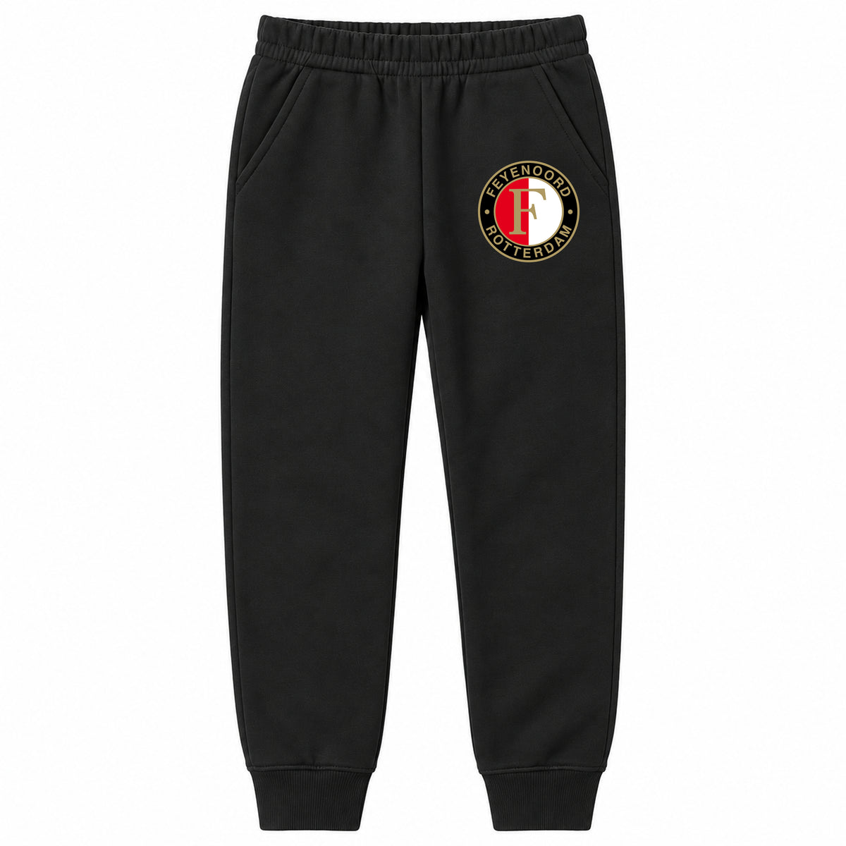 Feyenoord FC youth jogger sweatpants, Black, Youth Large ages 10–12
