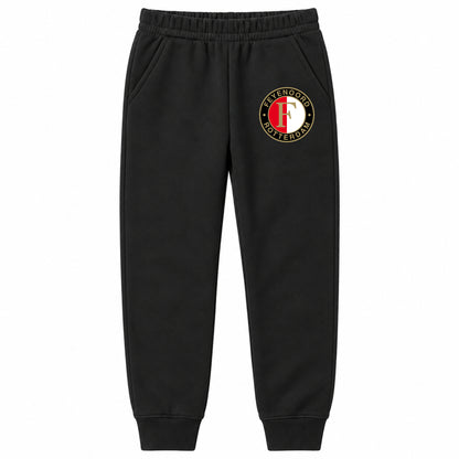 Feyenoord FC youth jogger sweatpants, Black, Youth Large ages 10–12