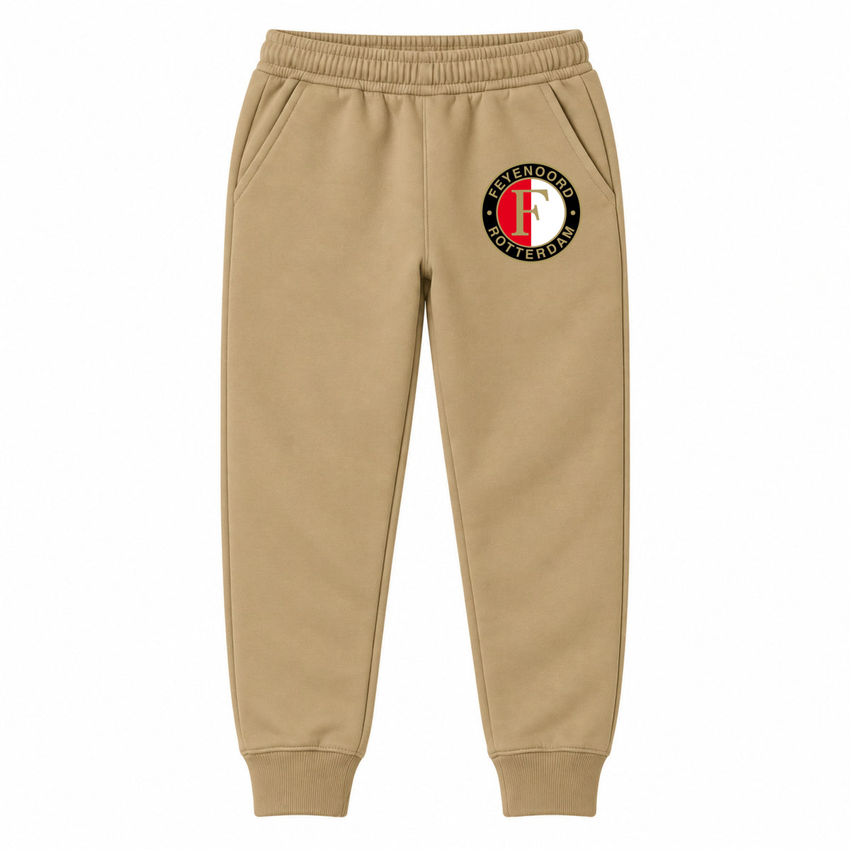 Feyenoord FC youth jogger sweatpants, Khaki, Youth Large ages 10–12