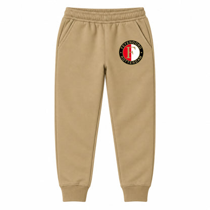 Feyenoord FC youth jogger sweatpants, Khaki, Youth Large ages 10–12