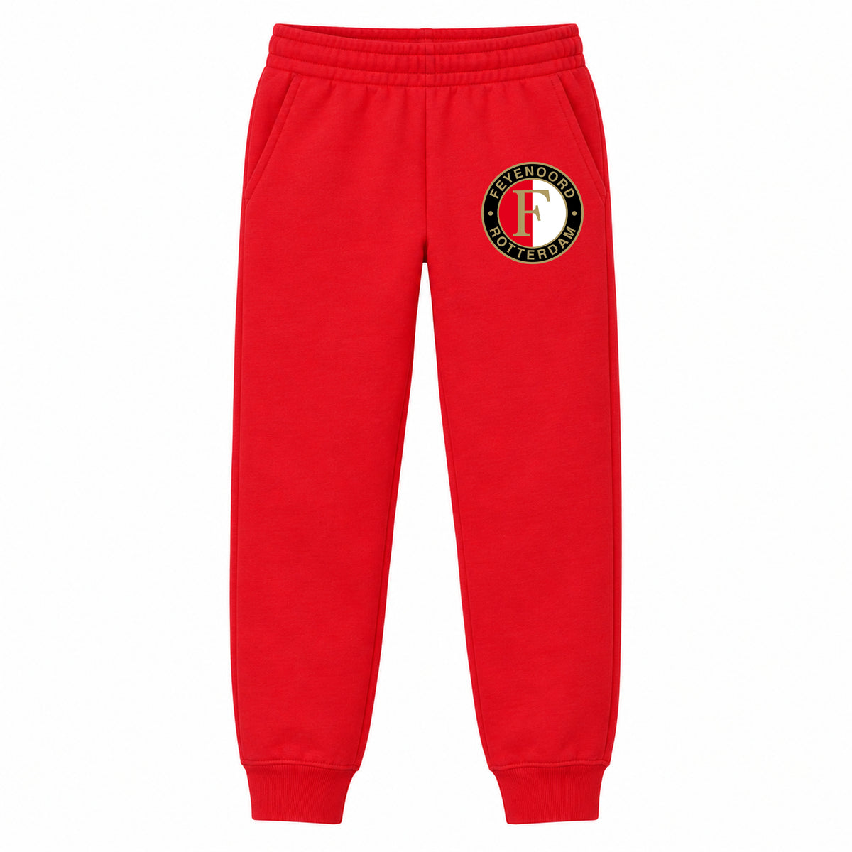 Feyenoord FC youth jogger sweatpants, Red, Youth Large ages 10–12