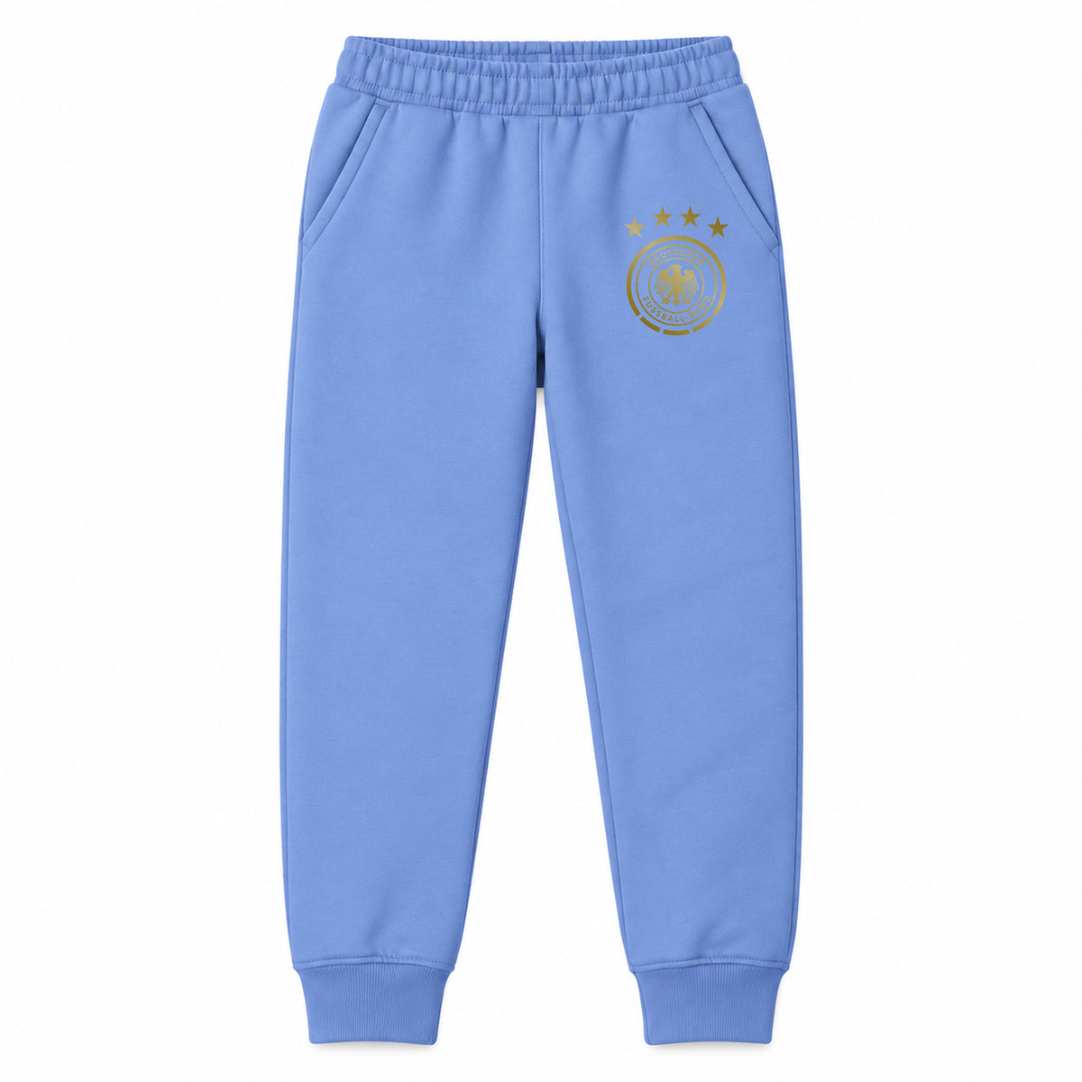 Germany Soccer youth jogger sweatpants, Carolina Blue, Youth Large ages 10–12