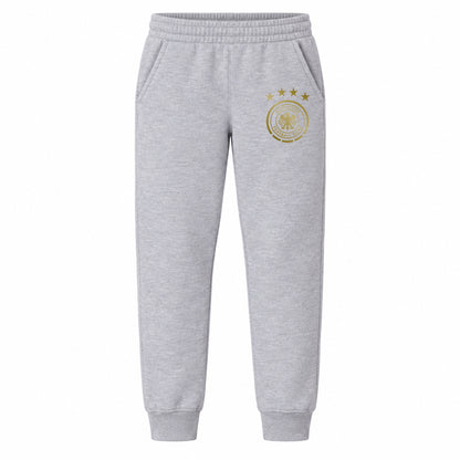Germany Soccer youth jogger sweatpants, Grey, Youth Large ages 10–12