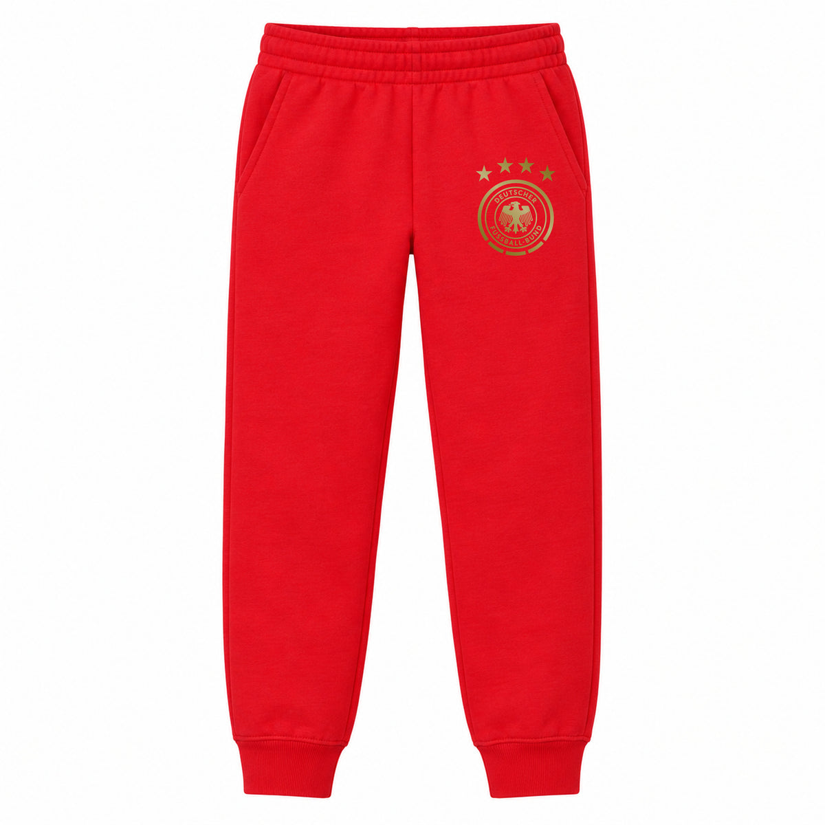 Germany Soccer youth jogger sweatpants, Red, Youth Large ages 10–12