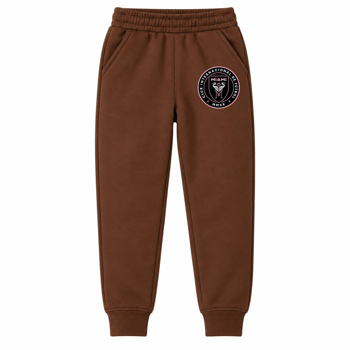 Inter Miami FC youth jogger sweatpants, Brown, Youth Large ages 10–12