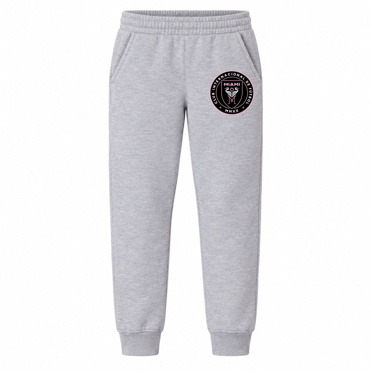 Inter Miami FC youth jogger sweatpants, Grey, Youth Large ages 10–12