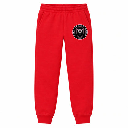 Inter Miami FC youth jogger sweatpants, Red, Youth Large ages 10–12