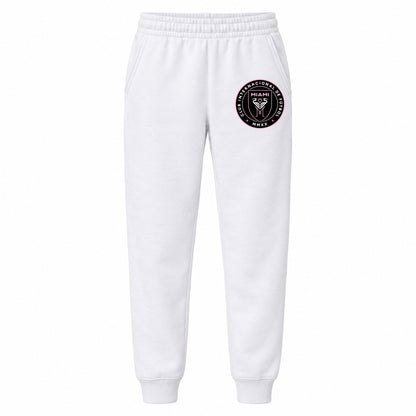 Inter Miami FC youth jogger sweatpants, White, Youth Large ages 10–12