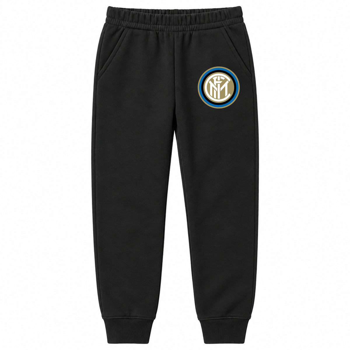 Inter Milan Soccer youth jogger sweatpants, Black, Youth Large ages 10–12