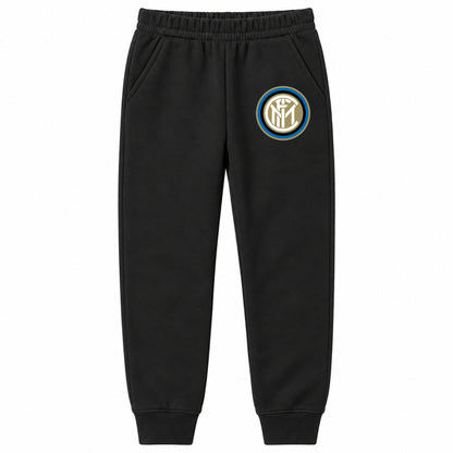 Inter Milan Soccer youth jogger sweatpants, Black, Youth Large ages 10–12