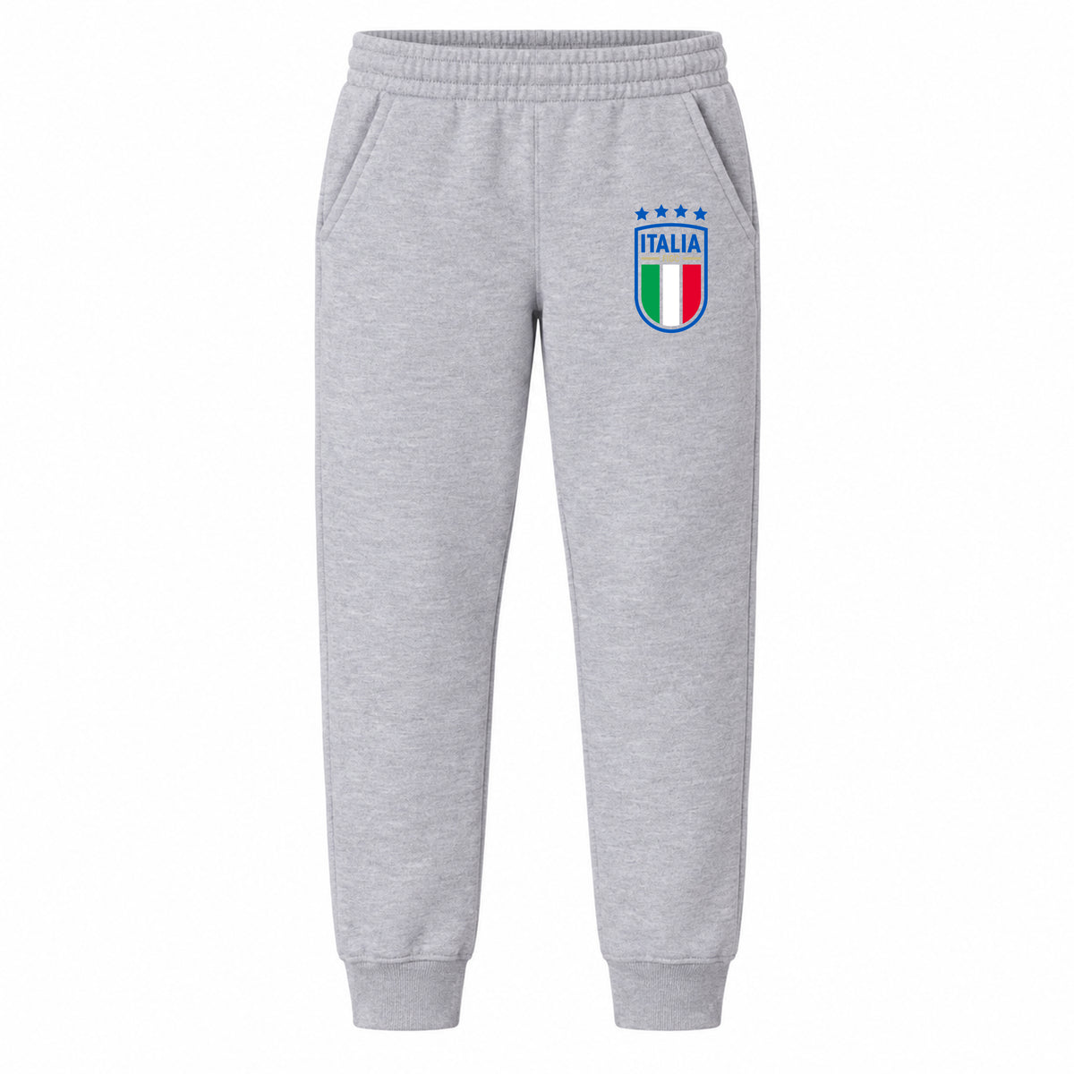 Italy National Soccer Team youth jogger sweatpants, Grey, Youth Large ages 10–12