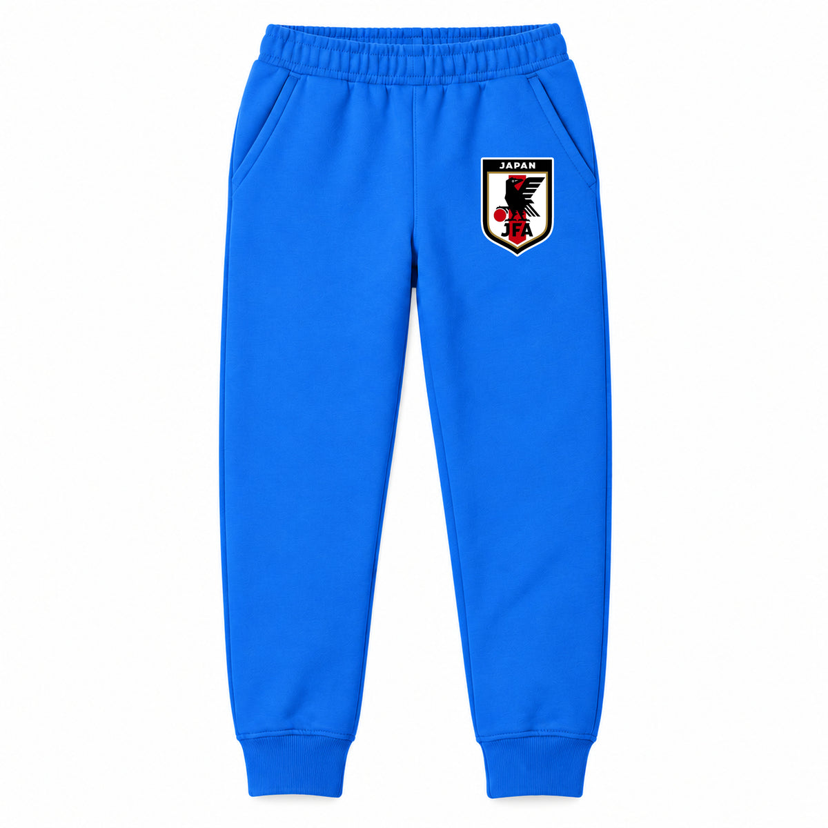 Japan National Soccer Team youth jogger sweatpants, Blue, Youth Large ages 10–12