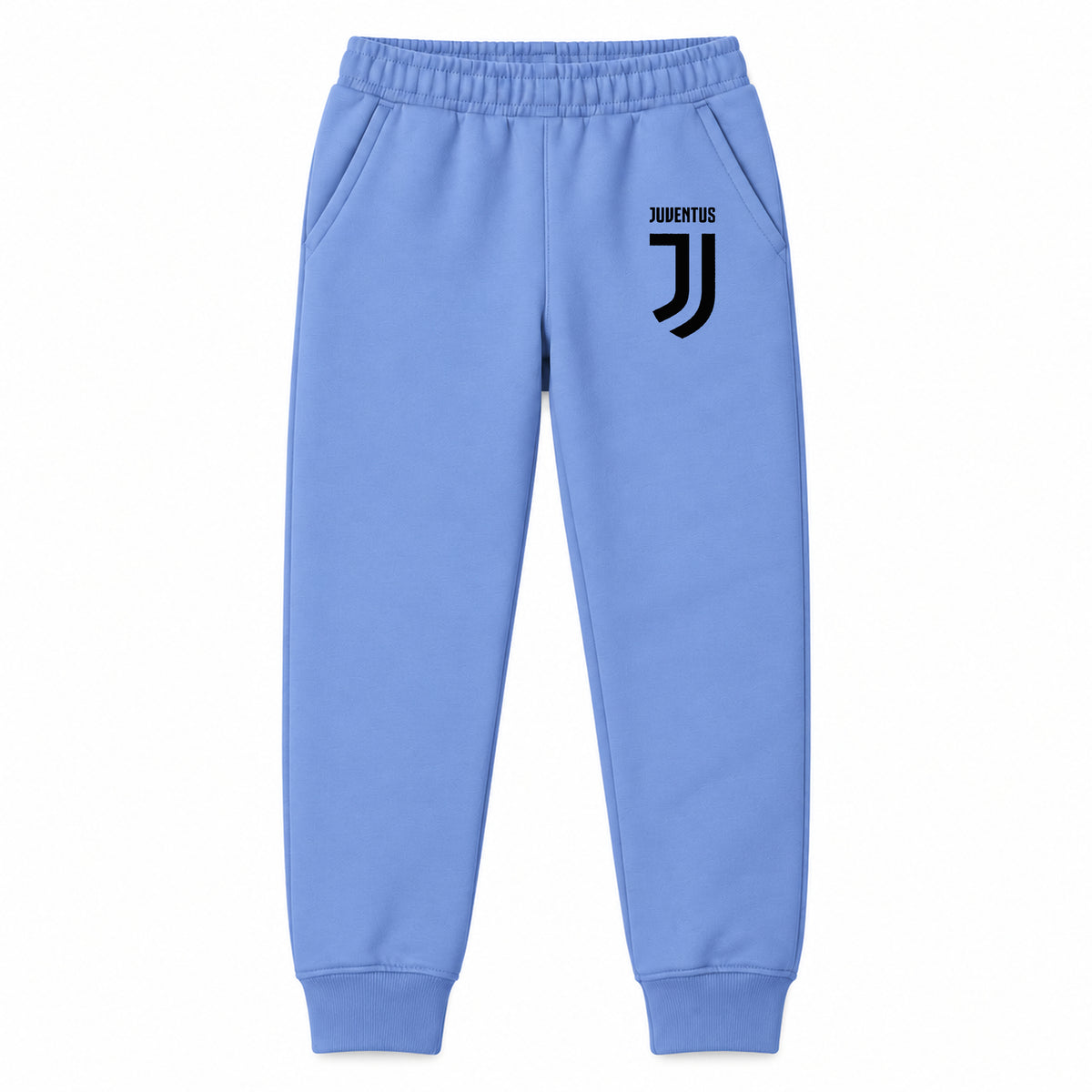 Juventus Soccer youth jogger sweatpants, Carolina Blue, Youth Large ages 10–12