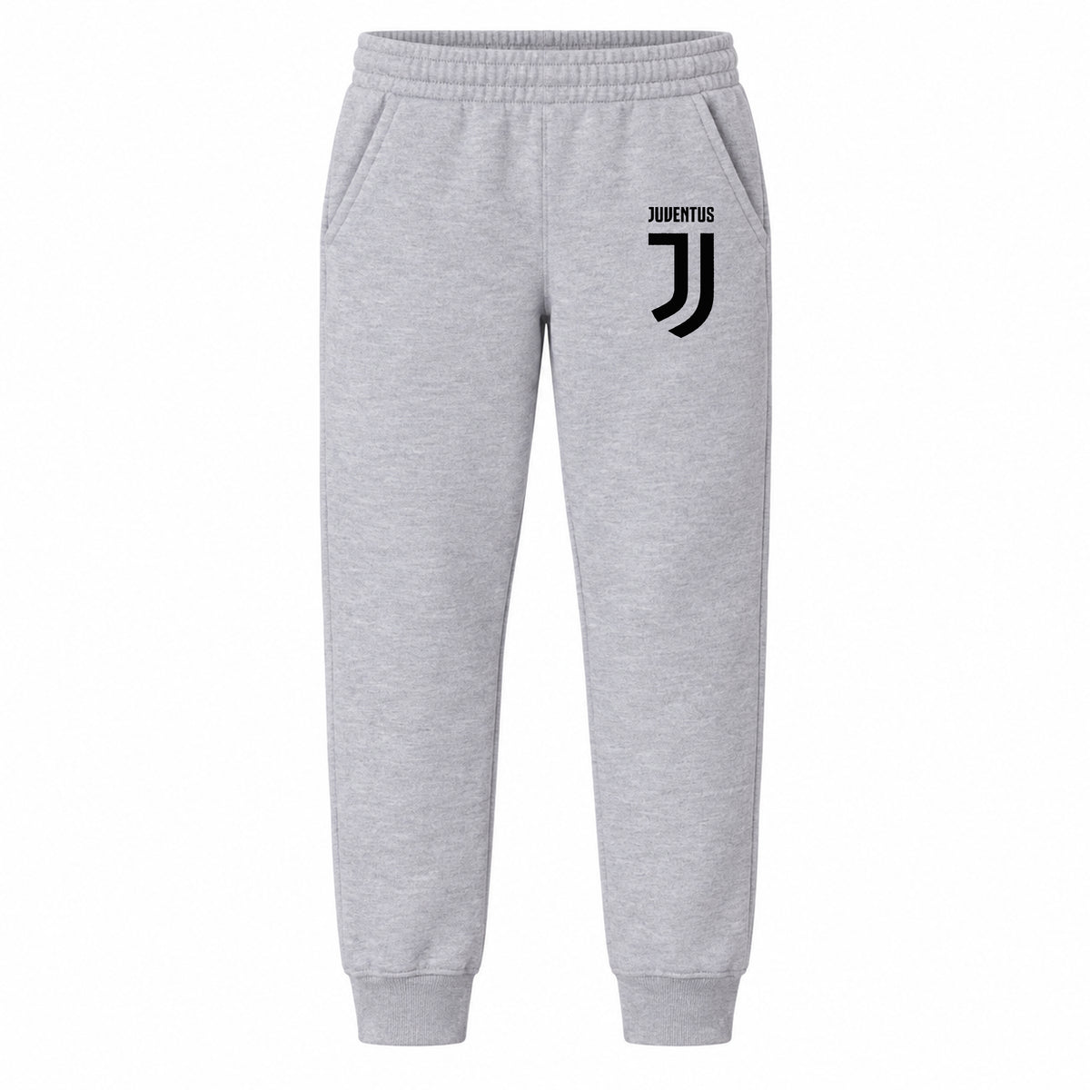 Juventus Soccer youth jogger sweatpants, Grey, Youth Large ages 10–12