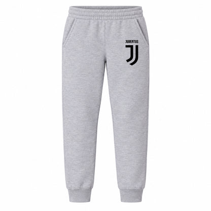 Juventus Soccer youth jogger sweatpants, Grey, Youth Large ages 10–12