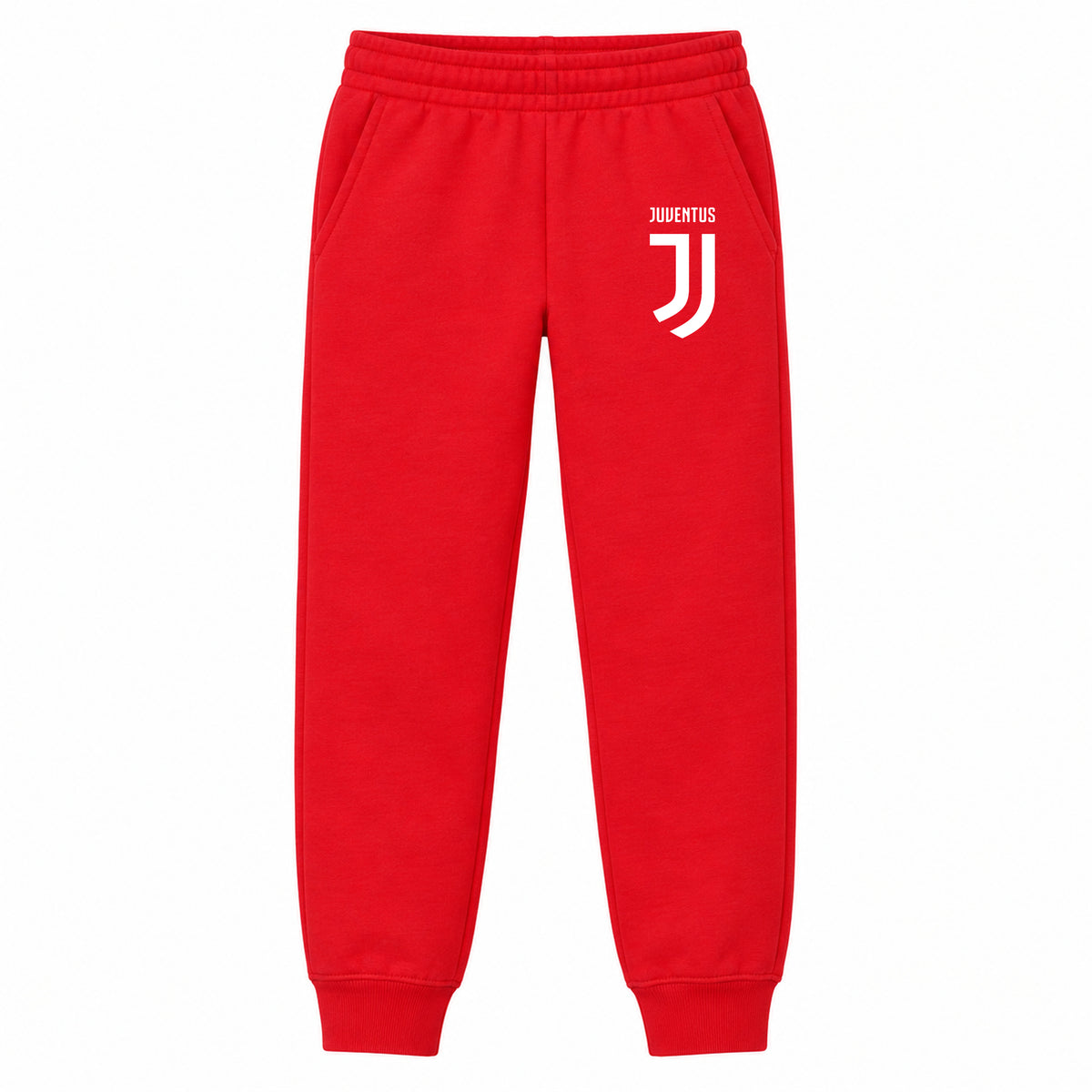 Juventus Soccer youth jogger sweatpants, Red, Youth Large ages 10–12