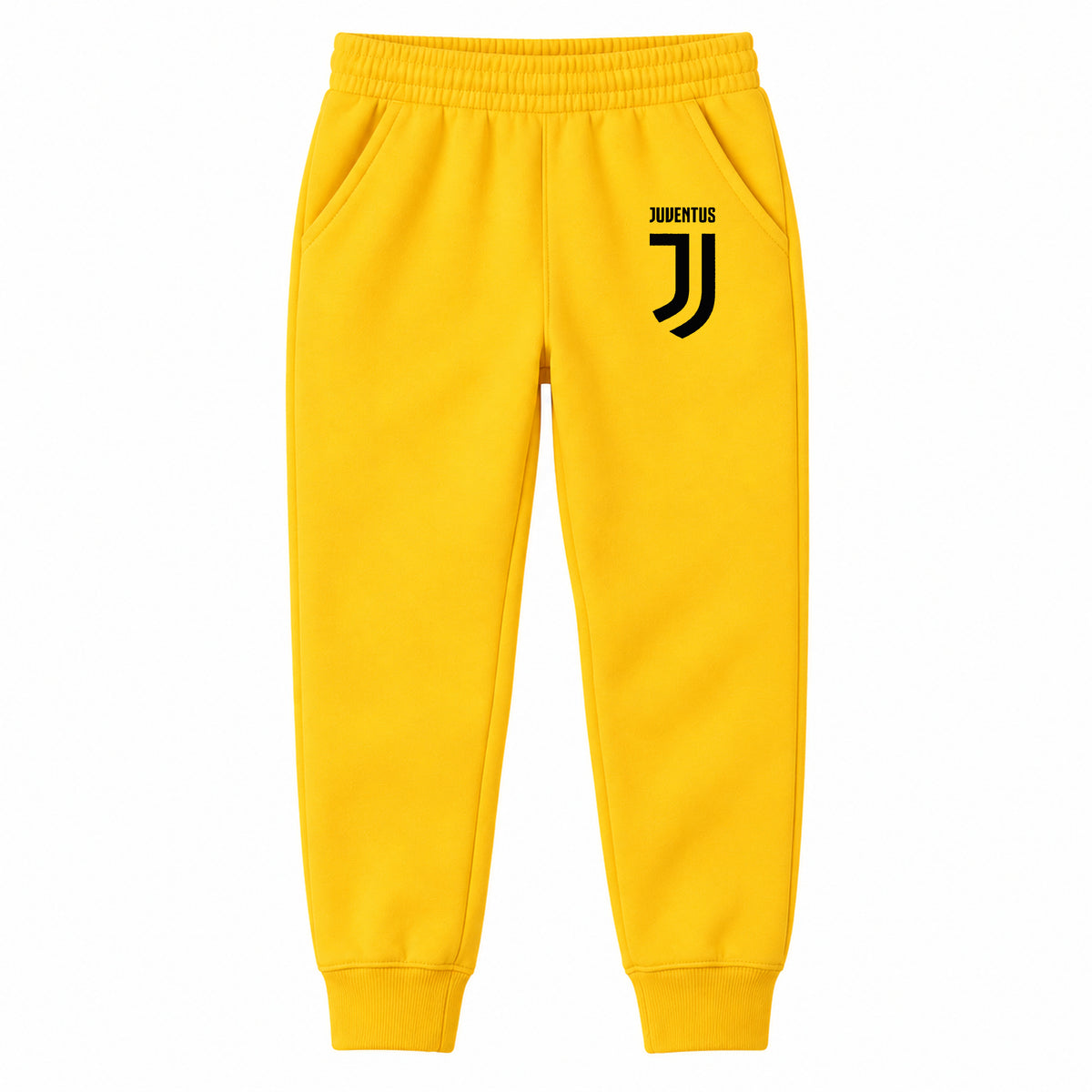 Juventus Soccer youth jogger sweatpants, Yellow, Youth Large ages 10–12