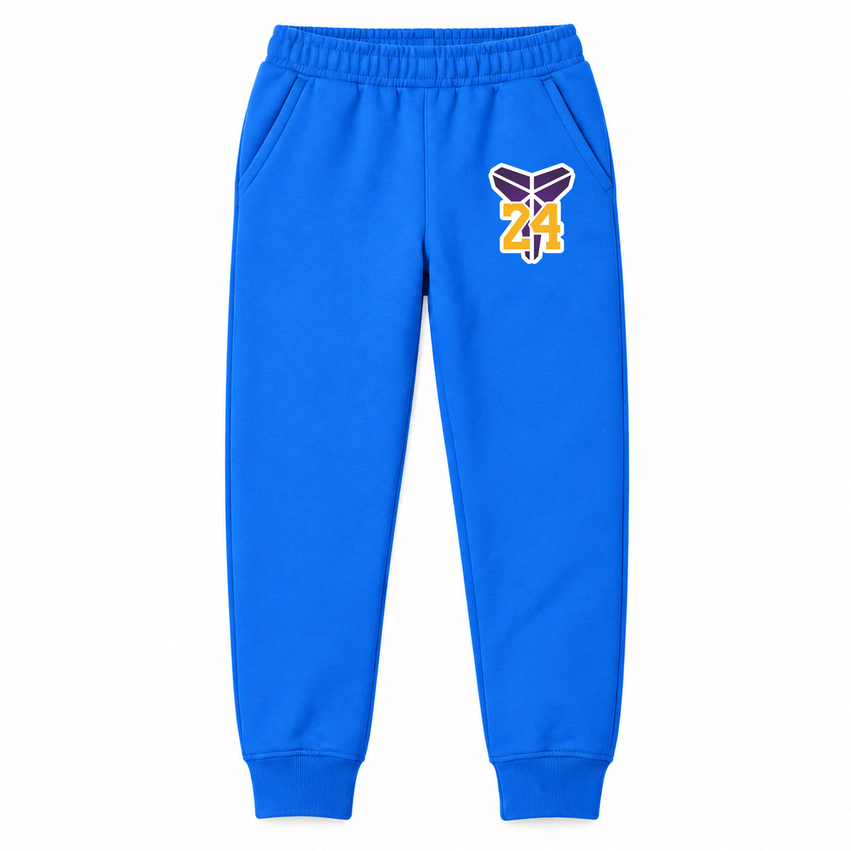 Kobe Bryant Mamba 24 youth jogger sweatpants, Blue, Youth Large ages 10–12